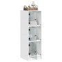 Aparador con puertas de vidrio blanco 35x37x109 cm de , Aparadores - Ref: Foro24-836385, Precio: 70,69 €, Descuento: %