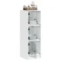 Aparador con puertas de vidrio blanco 35x37x109 cm de , Aparadores - Ref: Foro24-836385, Precio: 69,55 €, Descuento: %