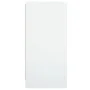 Armario auxiliar con puertas de vidrio blanco 68x37x75,5 cm de , Aparadores - Ref: Foro24-836420, Precio: 70,54 €, Descuento: %