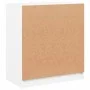 Armario auxiliar con puertas de vidrio blanco 68x37x75,5 cm de , Aparadores - Ref: Foro24-836420, Precio: 70,54 €, Descuento: %