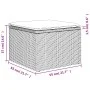 Gartenhocker mit Kissen synthetisches Rattan beige 55x55x37cm von , Hocker für den Außenbereich - Ref: Foro24-366090, Preis: ...