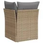 Sillón de esquina de jardín con cojines ratán sintético beige de , Sofás de exterior - Ref: Foro24-366086, Precio: 84,03 €, D...