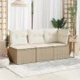 Gartensofa ohne Armlehnen mit PE Rattan Kissen beige von , Outdoor-Sofas - Ref: Foro24-366050, Preis: 65,13 €, Rabatt: %