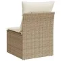 Gartensofa ohne Armlehnen mit PE Rattan Kissen beige von , Outdoor-Sofas - Ref: Foro24-366050, Preis: 65,13 €, Rabatt: %