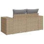 Sofá de jardín con cojines de 2 plazas ratán sintético beige de , Sofás de exterior - Ref: Foro24-366108, Precio: 184,80 €, D...