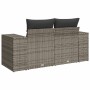 Sofá de jardín con cojines 2 plazas ratán sintético gris de , Sofás de exterior - Ref: Foro24-366143, Precio: 171,65 €, Descu...