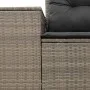 Garden sofa with cushions, 2 seats, synthetic gray rattan by , Outdoor sofas - Ref: Foro24-366143, Price: 174,71 €, Discount: %