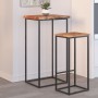 Mesa auxiliar madera maciza acacia borde natural 50x40x2,5 cm de , Mesas auxiliares - Ref: Foro24-370607, Precio: 39,76 €, De...
