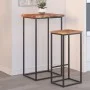 Solid acacia wood side table with natural edge, measuring 50x40x2.5 cm. by , Side tables - Ref: Foro24-370607, Price: 39,10 €...