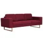 3-Sitzer-Sofa aus weinrotem Stoff von vidaXL, Sofas - Ref: Foro24-281394, Preis: 391,87 €, Rabatt: %