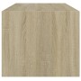 Mesa de centro con puertas de vidrio roble Sonoma 102x50x42 cm de , Mesas de centro - Ref: Foro24-836415, Precio: 78,76 €, De...