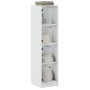 Aparador con puertas de vidrio blanco 35x37x142 cm de , Aparadores - Ref: Foro24-836434, Precio: 101,04 €, Descuento: %
