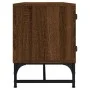 Mueble de TV con puertas de vidrio marrón roble 102x37x50 cm de , Muebles TV - Ref: Foro24-836538, Precio: 54,95 €, Descuento: %