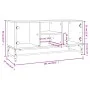 Mueble de TV con puertas de vidrio marrón roble 102x37x50 cm de , Muebles TV - Ref: Foro24-836538, Precio: 54,95 €, Descuento: %