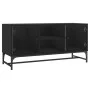 Mueble de TV con puertas de vidrio negro 102x37x50 cm de , Muebles TV - Ref: Foro24-836533, Precio: 66,82 €, Descuento: %