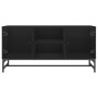 Mueble de TV con puertas de vidrio negro 102x37x50 cm de , Muebles TV - Ref: Foro24-836533, Precio: 67,65 €, Descuento: %