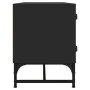 Mueble de TV con puertas de vidrio negro 102x37x50 cm de , Muebles TV - Ref: Foro24-836533, Precio: 66,82 €, Descuento: %
