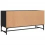 Mueble de TV con puertas de vidrio negro 102x37x50 cm de , Muebles TV - Ref: Foro24-836533, Precio: 66,82 €, Descuento: %