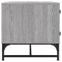 Mesa de centro con puertas de vidrio gris Sonoma 68,5x50x50 cm de , Mesas de centro - Ref: Foro24-836544, Precio: 49,36 €, De...