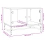 Mesa de centro con puertas de vidrio gris Sonoma 68,5x50x50 cm de , Mesas de centro - Ref: Foro24-836544, Precio: 49,79 €, De...