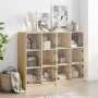 Shelf with oak Sonoma wood doors 136x37x109 cm by , Bookcases and shelves - Ref: Foro24-3206512, Price: 222,05 €, Discount: %