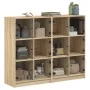 Shelf with oak Sonoma wood doors 136x37x109 cm by , Bookcases and shelves - Ref: Foro24-3206512, Price: 222,05 €, Discount: %