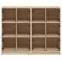 Estantería con puertas madera roble Sonoma 136x37x109 cm de , Librerías y estanterías - Ref: Foro24-3206512, Precio: 224,73 €...