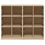 Shelf with oak Sonoma wood doors 136x37x109 cm by , Bookcases and shelves - Ref: Foro24-3206512, Price: 222,05 €, Discount: %