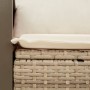 Sofá de jardín con cojines de 2 plazas ratán sintético beige de , Sofás de exterior - Ref: Foro24-366084, Precio: 166,85 €, D...