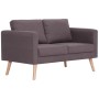 Sofá de 2 plazas de tela color gris taupe de vidaXL, Sofás - Ref: Foro24-281365, Precio: 246,40 €, Descuento: %