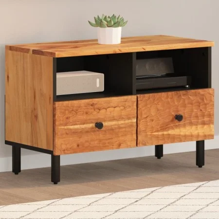 Mueble de TV madera maciza de acacia 70x33x46 cm de , Muebles TV - Ref: Foro24-356856, Precio: 64,46 €, Descuento: %