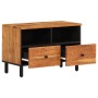 Mueble de TV madera maciza de acacia 70x33x46 cm de , Muebles TV - Ref: Foro24-356856, Precio: 65,04 €, Descuento: %