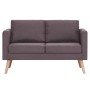 Sofá de 2 plazas de tela color gris taupe de vidaXL, Sofás - Ref: Foro24-281365, Precio: 246,40 €, Descuento: %