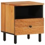 Mesita de noche de madera maciza de acacia 40x33x46 cm de , Mesitas de noche - Ref: Foro24-356861, Precio: 47,71 €, Descuento: %