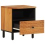 Mesita de noche de madera maciza de acacia 40x33x46 cm de , Mesitas de noche - Ref: Foro24-356861, Precio: 47,71 €, Descuento: %
