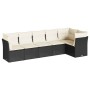 Set de sofás de jardín 6 piezas y cojines ratán sintético negro de , Conjuntos de jardín - Ref: Foro24-3217656, Precio: 339,3...