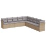 Set de sofás de jardín 9 pzas con cojines ratán sintético beige de , Conjuntos de jardín - Ref: Foro24-3217779, Precio: 559,9...
