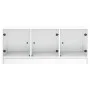 Mesa de centro con puertas de vidrio blanca 102x50x42 cm de , Mesas de centro - Ref: Foro24-836413, Precio: 80,73 €, Descuent...