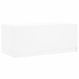 Mesa de centro con puertas de vidrio blanca 102x50x42 cm de , Mesas de centro - Ref: Foro24-836413, Precio: 81,71 €, Descuent...