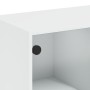Mesa de centro con puertas de vidrio blanca 102x50x42 cm de , Mesas de centro - Ref: Foro24-836413, Precio: 81,71 €, Descuent...