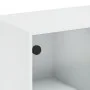 Mesa de centro con puertas de vidrio blanca 102x50x42 cm de , Mesas de centro - Ref: Foro24-836413, Precio: 80,73 €, Descuent...