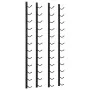 Botelleros de pared para 12 botellas hierro negro 2 unidades de vidaXL, Botelleros - Ref: Foro24-282467, Precio: 97,54 €, Des...