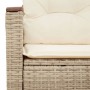 Sofá de jardín con cojines de 2 plazas ratán sintético beige de , Sofás de exterior - Ref: Foro24-366082, Precio: 156,94 €, D...