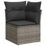 Sofá de esquina de jardín con cojines ratán sintético gris by , Outdoor sofas - Ref: Foro24-366113, Price: 79,56 €, Discount: %