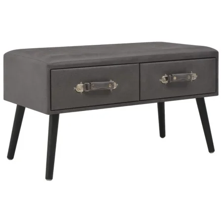 Mesa de centro de cuero sintético gris 80x40x46 cm de vidaXL, Mesas de centro - Ref: Foro24-247545, Precio: 67,18 €, Descuent...