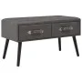 Mesa de centro de cuero sintético gris 80x40x46 cm de vidaXL, Mesas de centro - Ref: Foro24-247545, Precio: 67,18 €, Descuent...