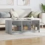 Mesa de centro con puertas de vidrio gris Sonoma 102x50x42 cm de , Mesas de centro - Ref: Foro24-836418, Precio: 80,16 €, Des...