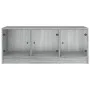 Mesa de centro con puertas de vidrio gris Sonoma 102x50x42 cm de , Mesas de centro - Ref: Foro24-836418, Precio: 80,16 €, Des...