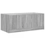 Mesa de centro con puertas de vidrio gris Sonoma 102x50x42 cm de , Mesas de centro - Ref: Foro24-836418, Precio: 80,16 €, Des...