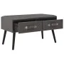 Mesa de centro de cuero sintético gris 80x40x46 cm de vidaXL, Mesas de centro - Ref: Foro24-247545, Precio: 67,18 €, Descuent...